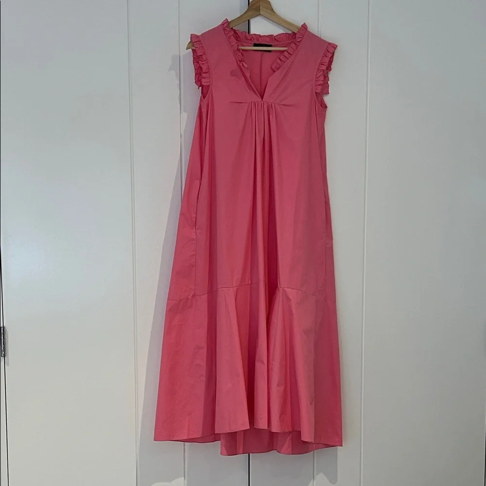 Pink Sleeveless Ruffle Dress - Picture 1 of 11